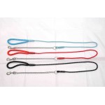 SOFT HANDLE ROPE LEAD W/CHAIN 8MMX150CM
