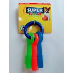 SUPER FUN TOY Key Shape Rubber Toy