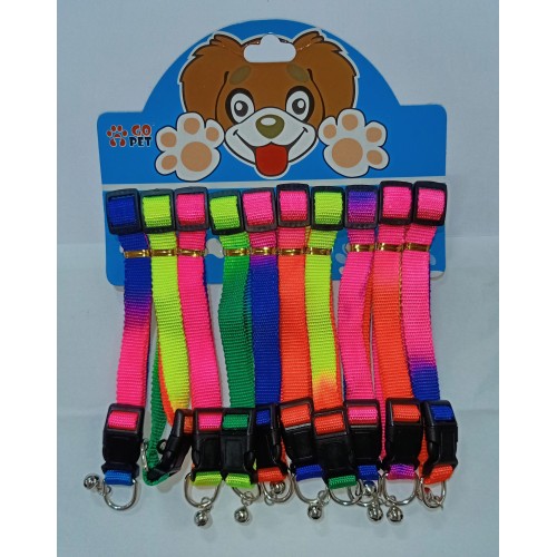 Rainbow Puppy Collar 1.5cm