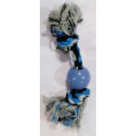ROPE TOYS W/RUBBER BALL MEDIUM