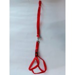SOFT PADDED NYLON BODY HARNESS W/LEASH SET (15mm)