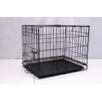 DOG CAGE BLACK ELECTRO COATED 61X46X48CM