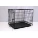DOG CAGE BLACK ELECTRO COATED 61X46X48CM